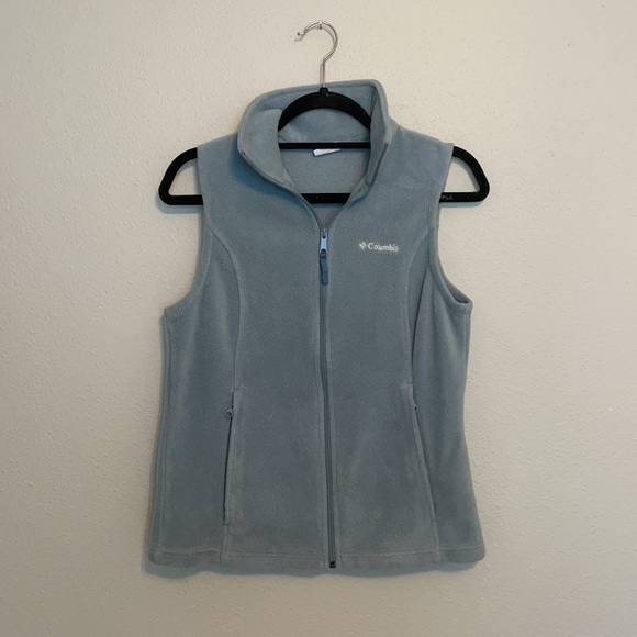 Columbia Benton Springs Blue Fleece Vest - Picture 3 of 6